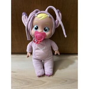 Cry Babies Tiny Cuddles Disney Stitch ANGEL Plush Baby Doll 10" Pink P21